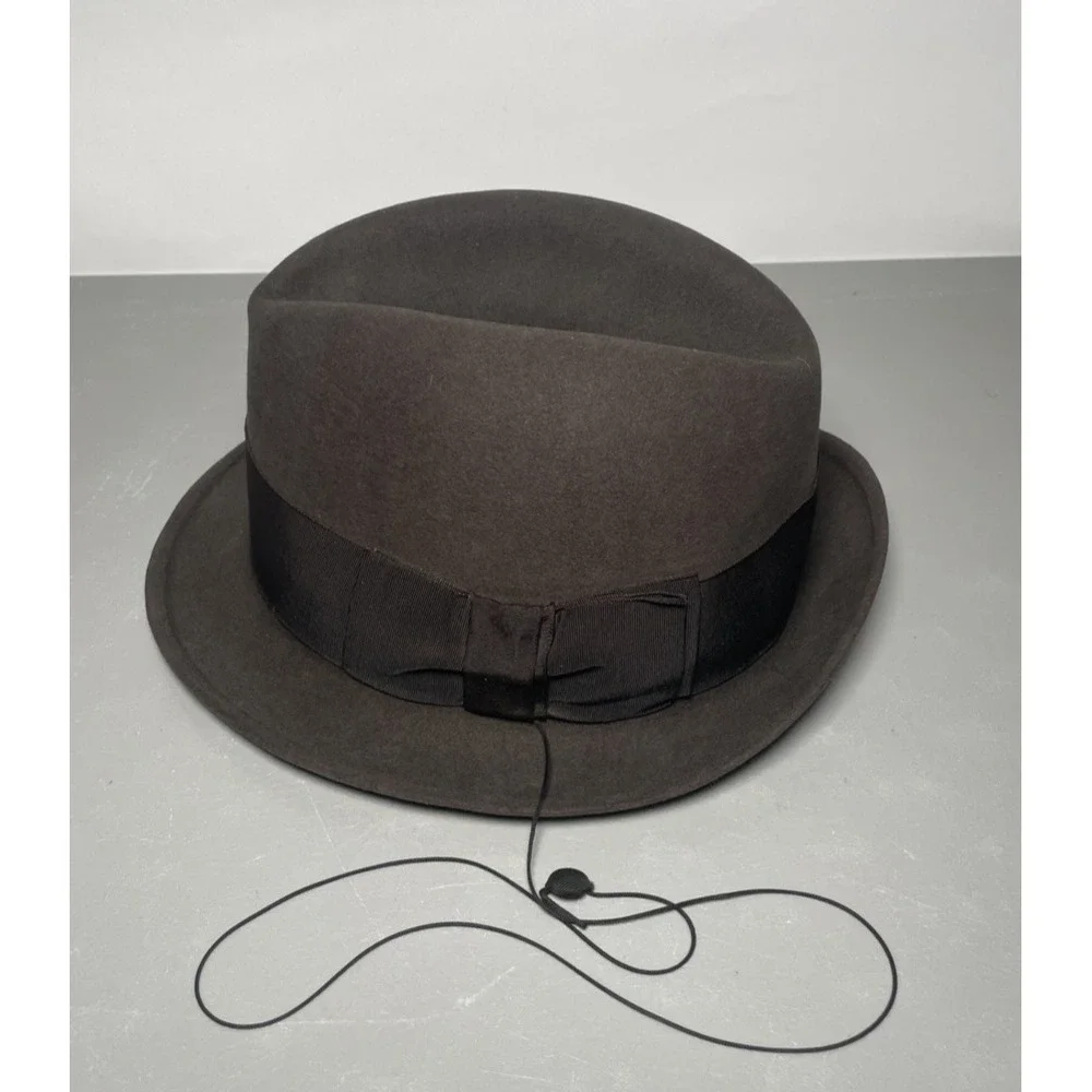 Vintage John B. Stetson Co Hat The Sovereign Size 7 3/8 Famous-Barr Co. Rare